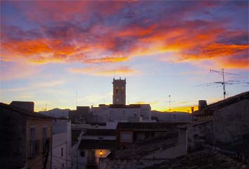 Apartamentos Moraira. Teulada puesta de sol.